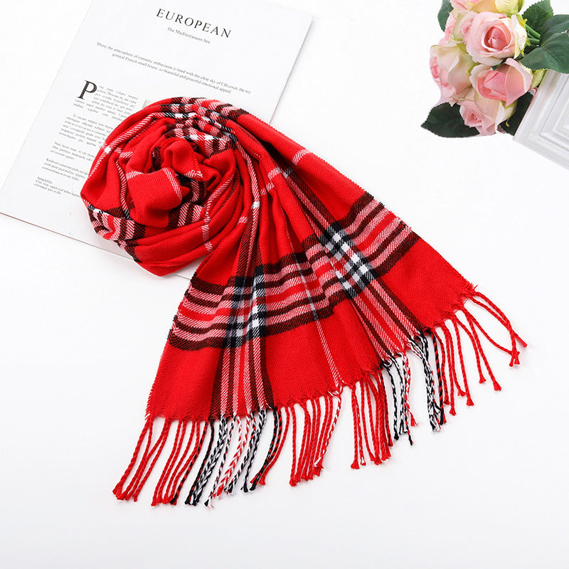 British-Inspired Plaid Scarf for Autumn and Winter - ChicVix