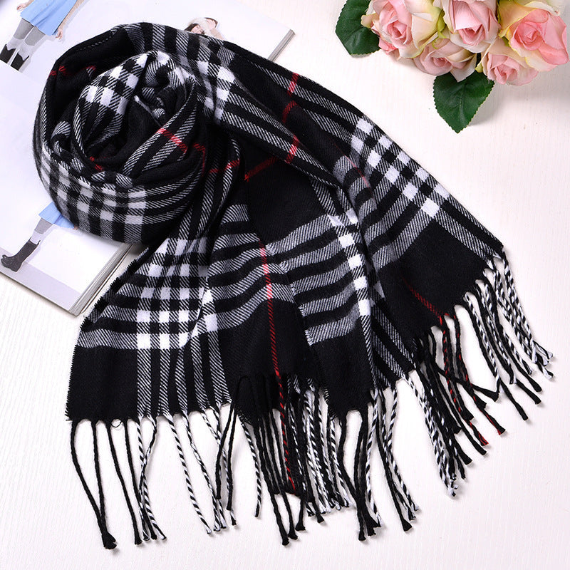 British-Inspired Plaid Scarf for Autumn and Winter - ChicVix