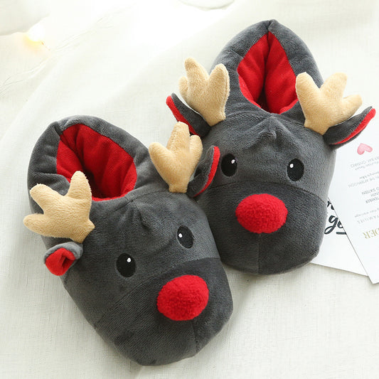 Christmas Shoes – Cute Elk Home Slippers