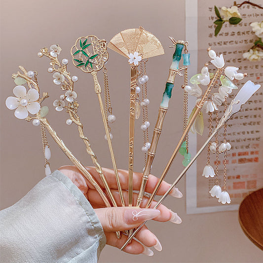 Geometric Antique Style Alloy Hairpin – Elegant Headwear Accessory