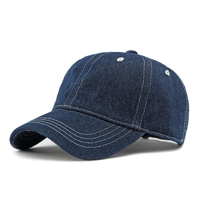 Lightweight Denim Peaked Cap – Sunshade and Breathable - ChicVix