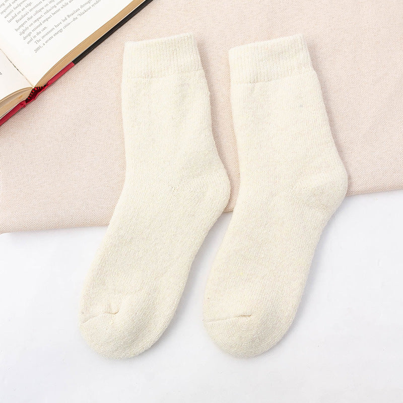 Breathable and Comfortable Mid-Calf Wool Floor Socks - ChicVix