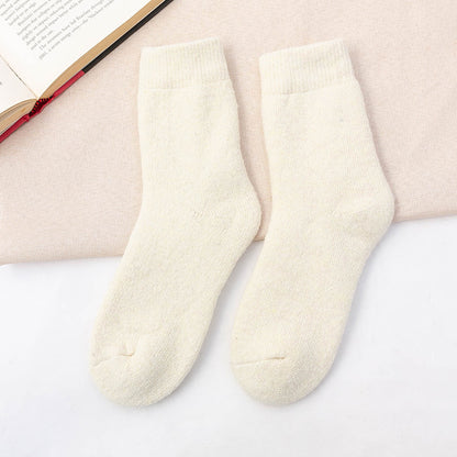 Breathable and Comfortable Mid-Calf Wool Floor Socks - ChicVix