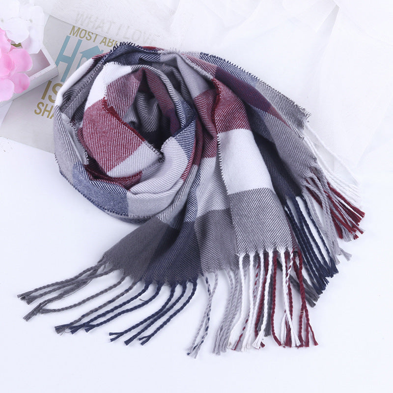 British-Inspired Plaid Scarf for Autumn and Winter - ChicVix