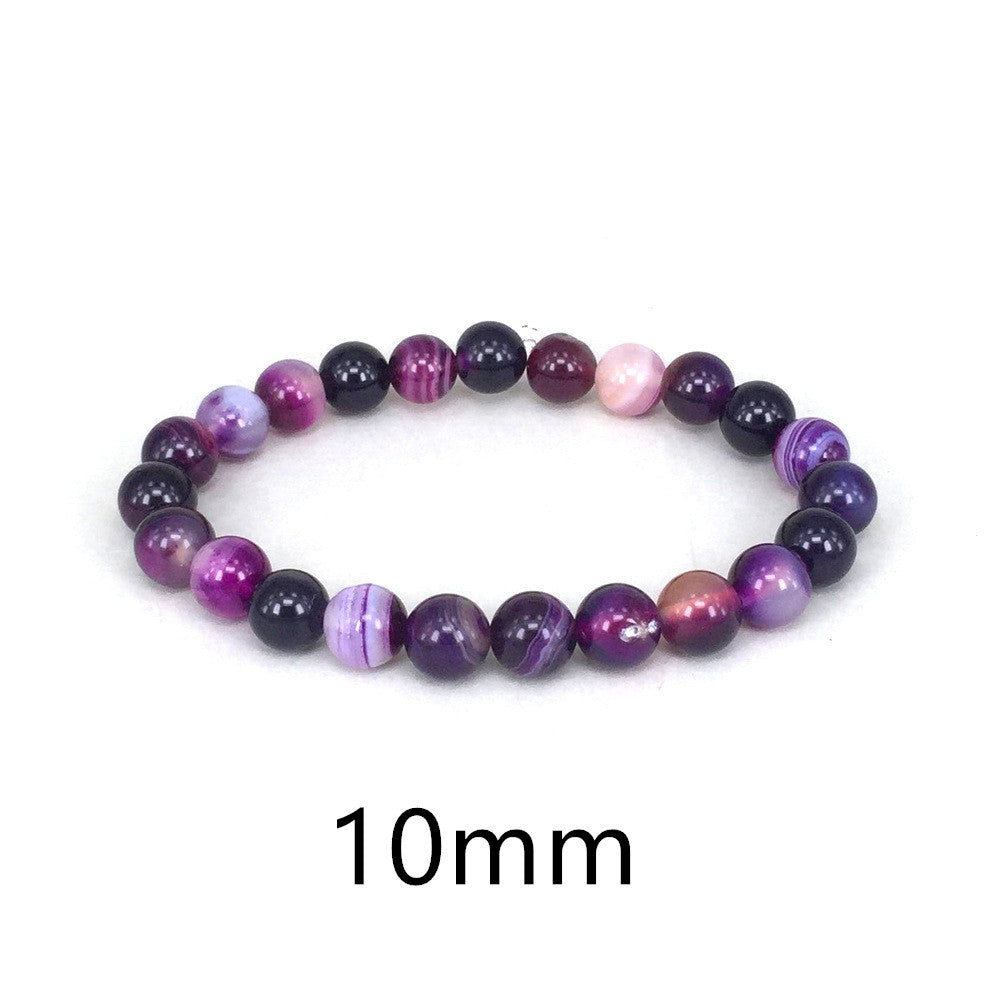 Women's Natural Purple Stone Bracelet - ChicVix