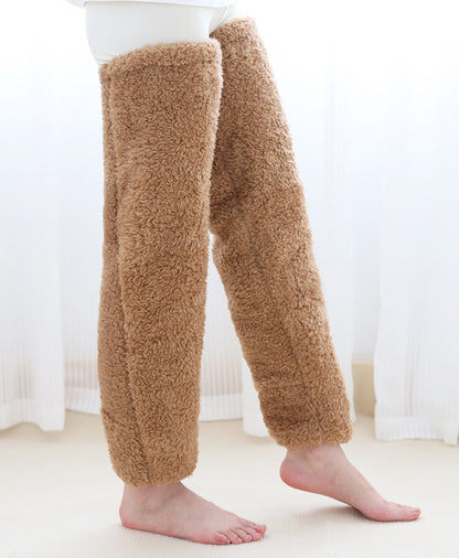 Over Knee High Fuzzy Long Socks – Winter Warm Cold-Proof Stockings for Home & Sleep - ChicVix