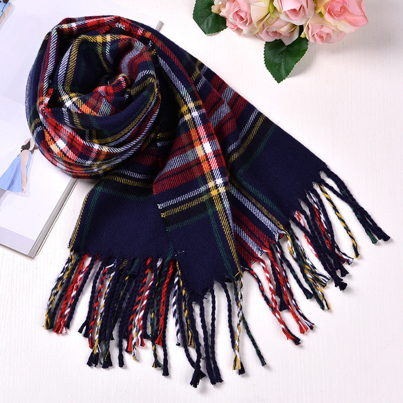 British-Inspired Plaid Scarf for Autumn and Winter - ChicVix