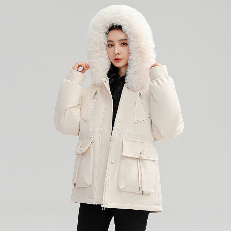 glossy-stand-up-collar-down-cotton-padded-jacket-fashion-bread-coat-for-women