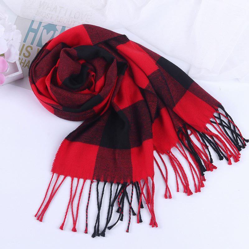 British-Inspired Plaid Scarf for Autumn and Winter - ChicVix