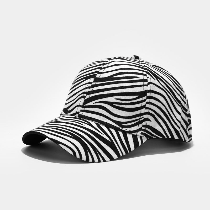 Vintage Leopard & Zebra Print Dome Baseball Cap - ChicVix