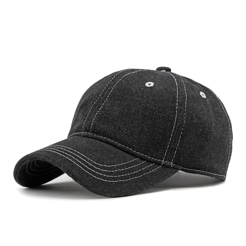 Lightweight Denim Peaked Cap – Sunshade and Breathable - ChicVix