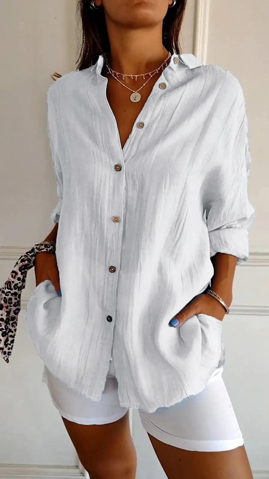 trendy-lace-up-white-shirt-top-for-women